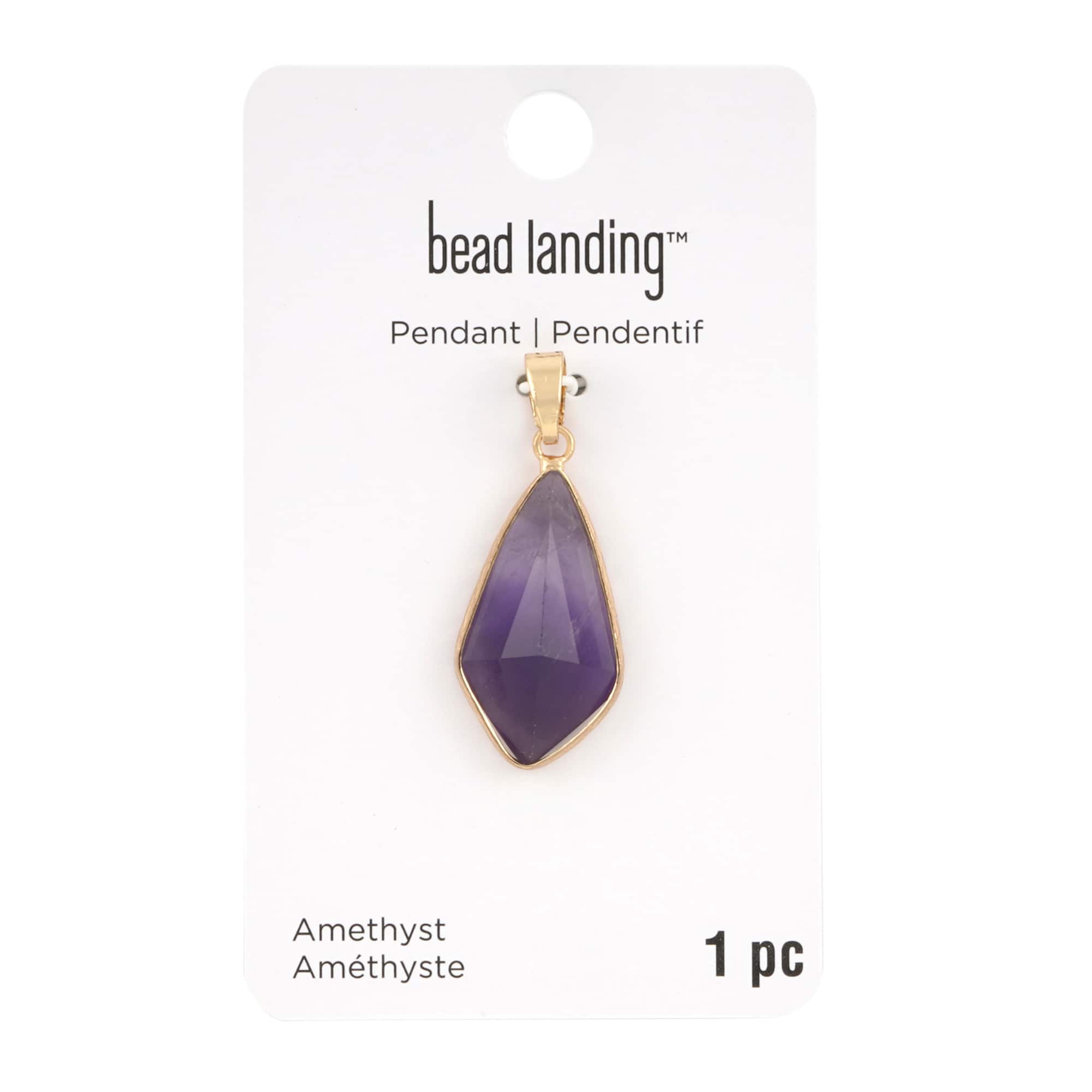 Amethyst Drop Pendant by Bead Landing™